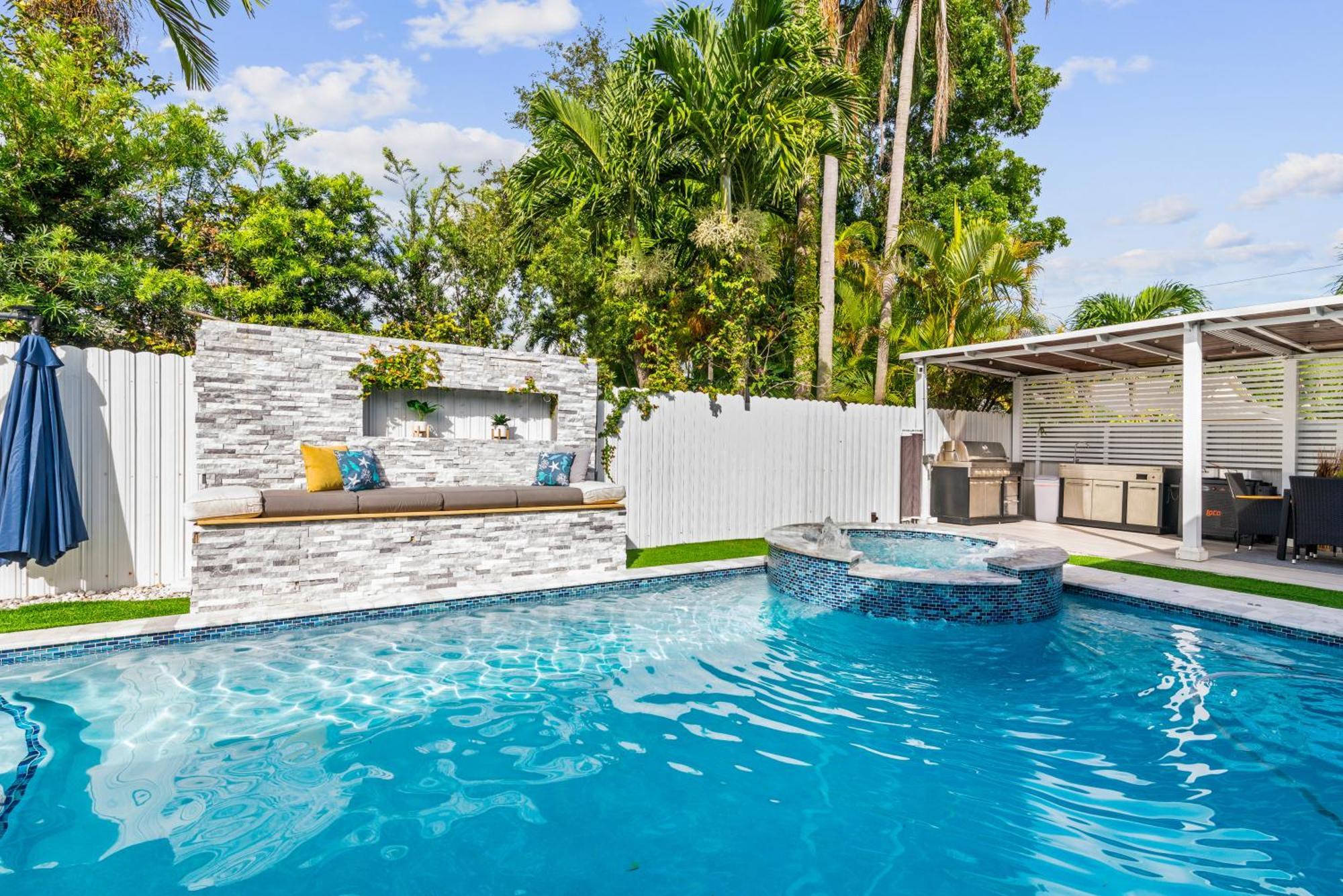 Villa Miami Luxury House W Heated Pool & Jacuzzi Esterno foto